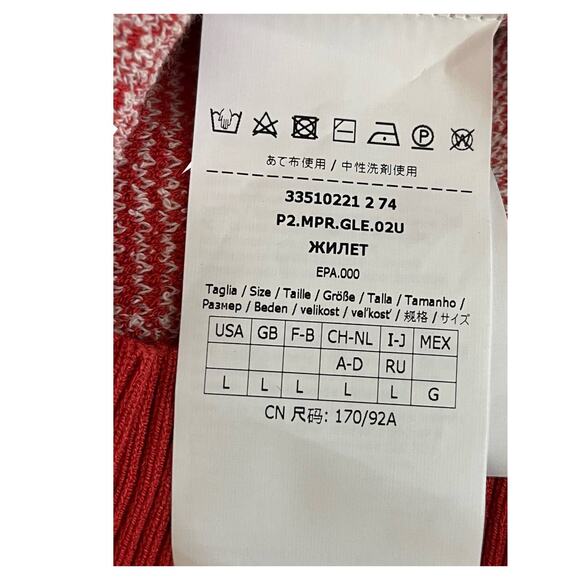 Marella sweater vest red Acacia Plaid - Picture 6 of 6